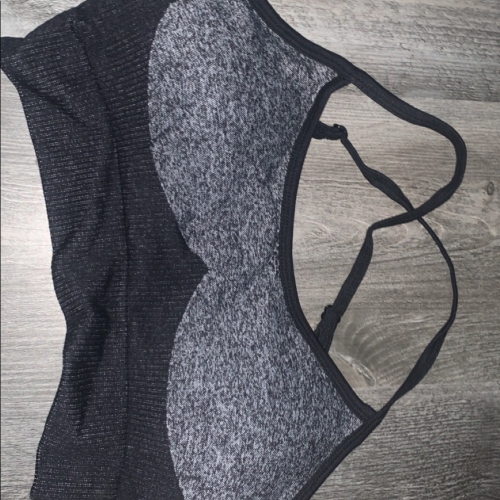 SHEIN black & heather gray two piece running suit